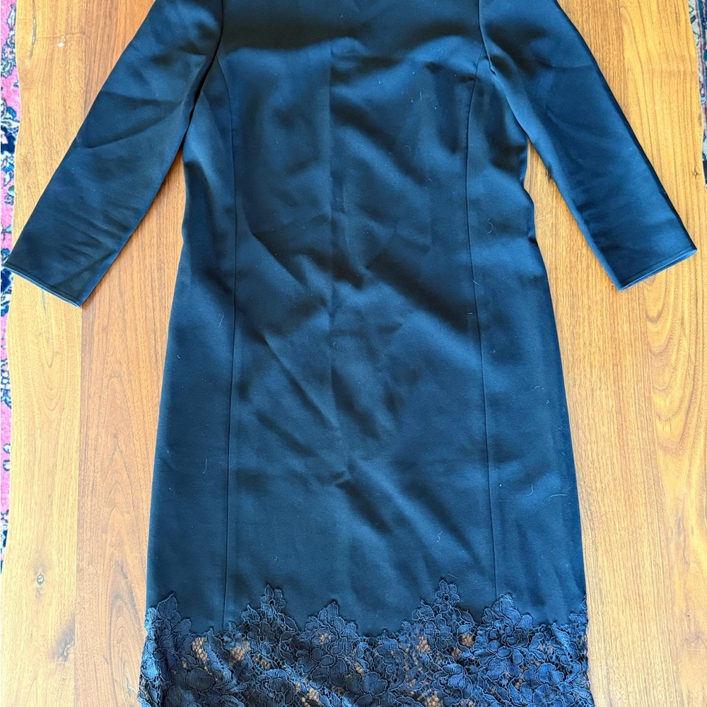 Lafayette 148 New York Black Long Sleeve Dress